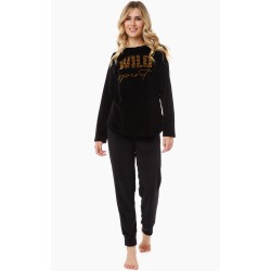 ΠΥΖΑΜΑ ΓΥΝ.VELVET WILD LOVE 80%ΒΑΜΒΑΚΙ- 20%ΠΟΛΥΕΣΤΕΡ