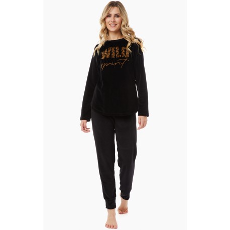 ΠΥΖΑΜΑ ΓΥΝ.VELVET WILD LOVE 80%ΒΑΜΒΑΚΙ- 20%ΠΟΛΥΕΣΤΕΡ