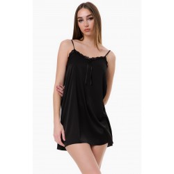 ----DRESS SATIN FINE GOSSIP S ΜΑΥΡΟ 100% POLYESTER