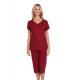ΠΥΖΑΜΑ ΓΥΝΑΙΚΕΙΑ ΚΟΝΤΟΜΑΝΙΚΗ ΚΑΠΡΙ VISCOSE LYDIA CREATIONS