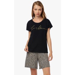 ΠΥΖΑΜΑ ΚΟΝΤΟΜΑΝΙΚΗ SHORTS "LES IS MORE" MINERVA