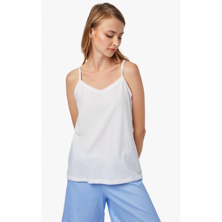 ----TOP ΠΥΖ.ΓΥΝ.ΜΠΡΤ.C/MD S22 S ΛΕΥΚΟ 50% ΒΑΜΒΑΚΙ-50%MODAL