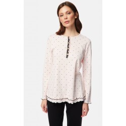 ----ΠΥΖ.ΓΥΝ.INTERL.ΠΑΤΛ.DOTS-FLRL M PINK/HEA 100% ΒΑΜΒΑΚΙ
