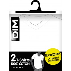 DIM Φανελες Ανδρών V Neck Βαμβακερές 2 Pack