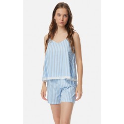 ----ΠΥΖ.ΓΥΝ.ΜΠΡΤ.PLAID-STRIPES S23 S SIEL-EC 100% ΒΑΜΒΑΚΙ