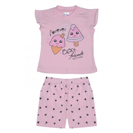 Pretty Baby Ice Cream Πυτζάμα Κοριτσιών Θερινή
