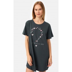 Minerva Hearts Boyfriend T-Shirt Dress