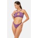 Minerva Lima Bandeau Bikini Top με κρίκο