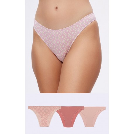 Minerva 3Pack Fimelle TENCEL™ Modal Γυναικείο Rio Invisible Σλιπ