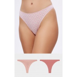 Minerva 2Pack Fimelle TENCEL™ Modal Γυναικείο String Invisible Σλιπ