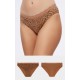 Minerva 2Pack Fimelle TENCEL™ Modal Γυναικεία Bikini Lace Invisible Σλιπ