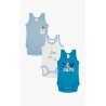Minerva Babyguard 2Pack Βαμβακερά Κορμάκια Βρεφικά Αμάνικα