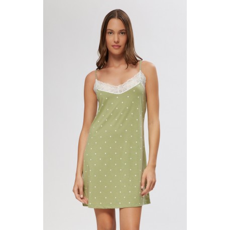 Minerva TENCEL™ Modal Γυναικεία Νυχτικιά με δαντέλα