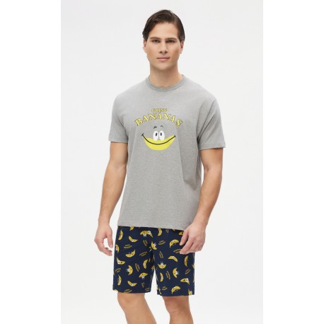 Minerva Bananas Κοντομάνικη Ανδρική Πυτζάμα