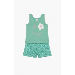Minerva Floral Αμάνικη Παιδική Πυτζάμα