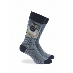 Walk Κάλτσα Ανδρική Bamboo με Σχεδιο Sailor
