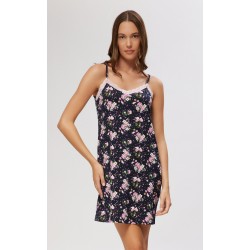 Minerva Lace Νυχτικιά Γυναικεία Αμάνικη Μπριτέλα