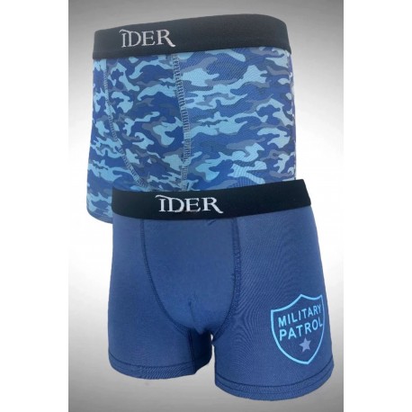 IDER 2Pack Μπόξερ Αγοριών Βαμβακερά Military Patrol
