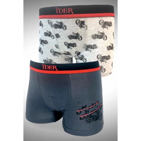 IDER 2Pack Μπόξερ Αγοριών Βαμβακερά