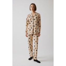 Minerva Coffee Queen Κουμπωτή Γυναικεία Πυτζάμα