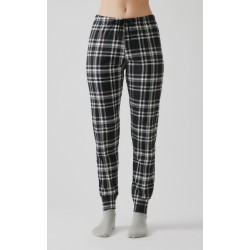 Minerva Εμπριμέ Γυναικείο Παντελόνι με μπάσκα