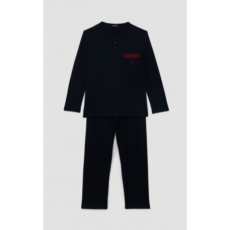 Minerva Bull Ανδρική Πυτζάμα με πατιλέτα και τσέπη