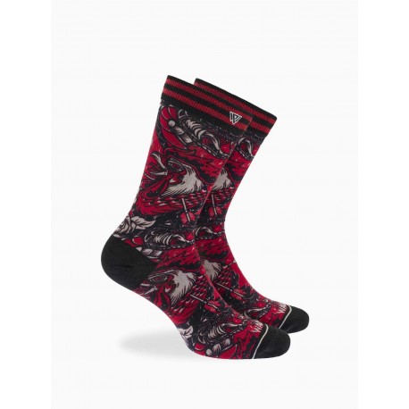 Walk Κάλτσα Ανδρών Bamboo 360 Printed "Roosters"