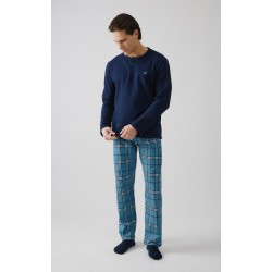 Minerva Waffle Ανδρική Πυτζάμα με πατιλέτα