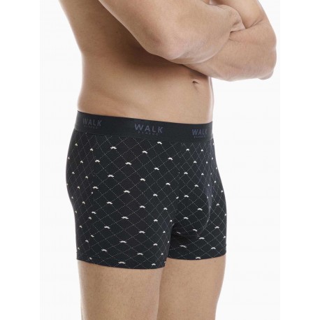 Walk Boxer Ανδρικό Bamboo mustaches Prints