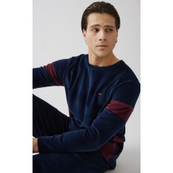 Minerva Ρέλια Βελούδινη Ανδρική Πυτζάμα