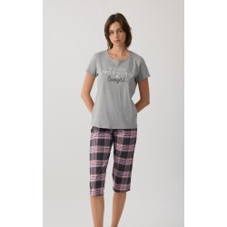 Minerva Rodeo Girl Γυναικεία Κοντομάνικη Κάπρι Πυτζάμα