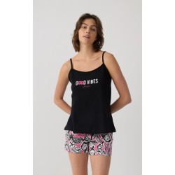 Minerva Fruits Αμάνικη Μπριτέλα Γυναικεία Πυτζάμα