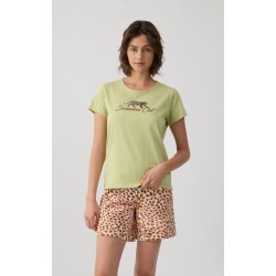 Minerva Animal Γυναικεία Κοντομάνικη Πυτζάμα