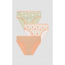 Minerva Clouds-Stripes 3Pack Σλίπ Κοριτσιών Βαμβακερά