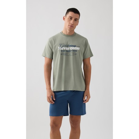 Minerva Εμπριμέ Ανδρικό Παντελόνι Πυζάμας