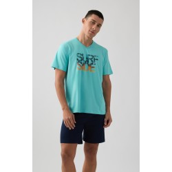 Minerva Εμπριμέ Ανδρικό Παντελόνι Πυζάμας