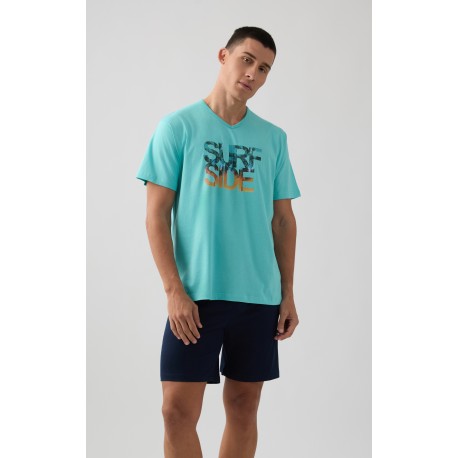 Minerva Εμπριμέ Ανδρικό Παντελόνι Πυζάμας