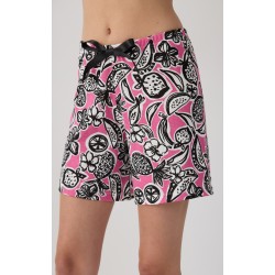 Minerva Εμπριμέ Γυναικείο Μακρύ Σορτς