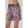Minerva Εμπριμέ Γυναικείο Μακρύ Σορτς