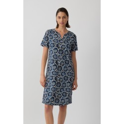 Minerva Leopard Γυναικεία Κοντομάνικη Κάπρι Πυτζάμα με V λαιμόκοψη