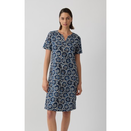 Minerva Leopard Γυναικεία Κοντομάνικη Κάπρι Πυτζάμα με V λαιμόκοψη