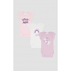 Minerva Unicorn 2Pack Βαμβακερά Κορμάκια Βρεφικά Κοντομάνικα SS24