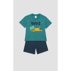 Minerva Oops Κοντομάνικη Βρεφική Πυτζάμα