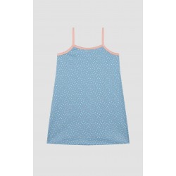 Minerva Εμπριμέ Αμάνικη Μπριτέλα Παιδική Νυχτικιά