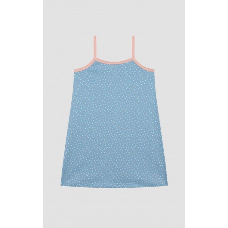 Minerva Εμπριμέ Αμάνικη Μπριτέλα Παιδική Νυχτικιά