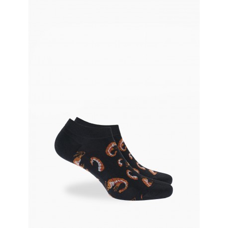 Walk Bamboo Κοφτές Κάλτσες με Σχέδιο Γαρίδες