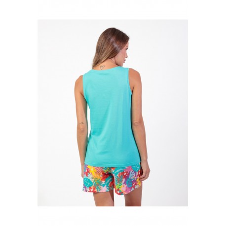 ADMAS Tropical Summer Γυναικεία Πιτζάμα Αμάνικη